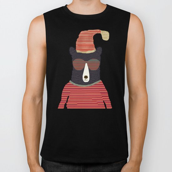 sutton bear Biker Tank