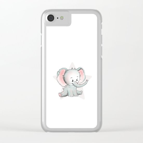 Baby Elephant Clear iPhone Case