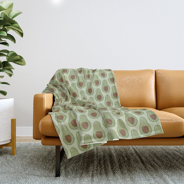 Foodies avocados love 4 Throw Blanket