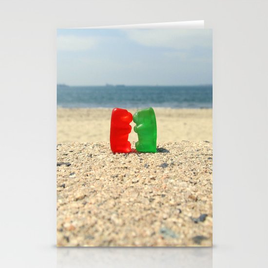 Gummy Bear Beach Kiss Stationery Cards