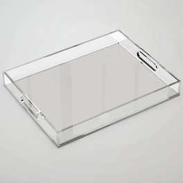 Light Icy Gray Grey Solid Color Pairs PPG Steely Gaze PPG0996-2 Acrylic Tray