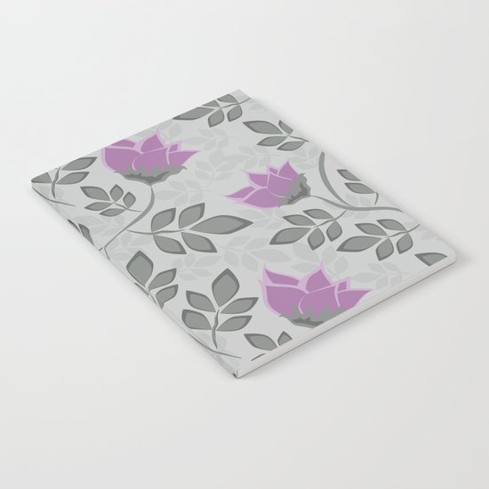 Liana purple flowers . Notebook