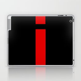 letter I (Red & Black) Laptop Skin