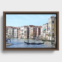 Venice Canal Framed Canvas