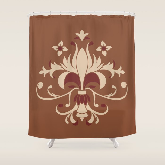 Vintage Floral Decoration Shower Curtain By Pixaroma Society6