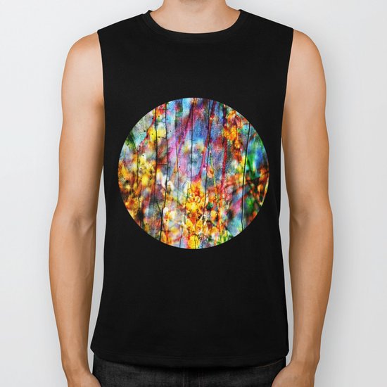Colorful Symphony of Spring Biker Tank