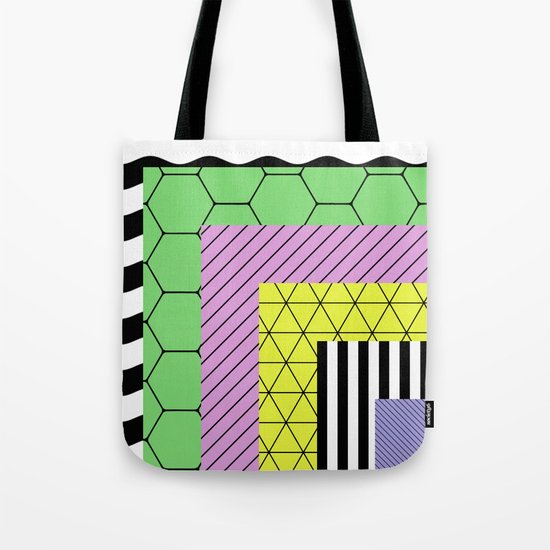 Go Bigger (Abstract, geometric, pastel designs) Tote Bag