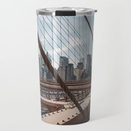 Brooklyn Bridge on a Winter Day Travel Mug