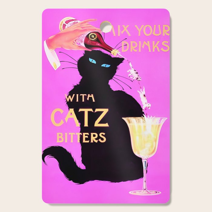 Rare pink Mix Your Drinks with Catz (Cats) Bitters Aperitif Liquor