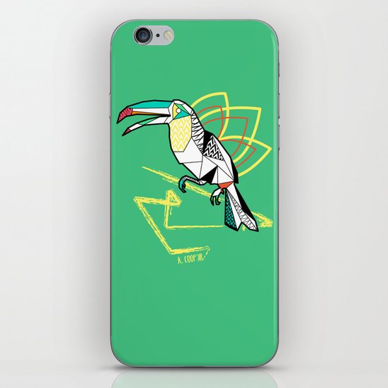 Geometric toucan iPhone & iPod Skin