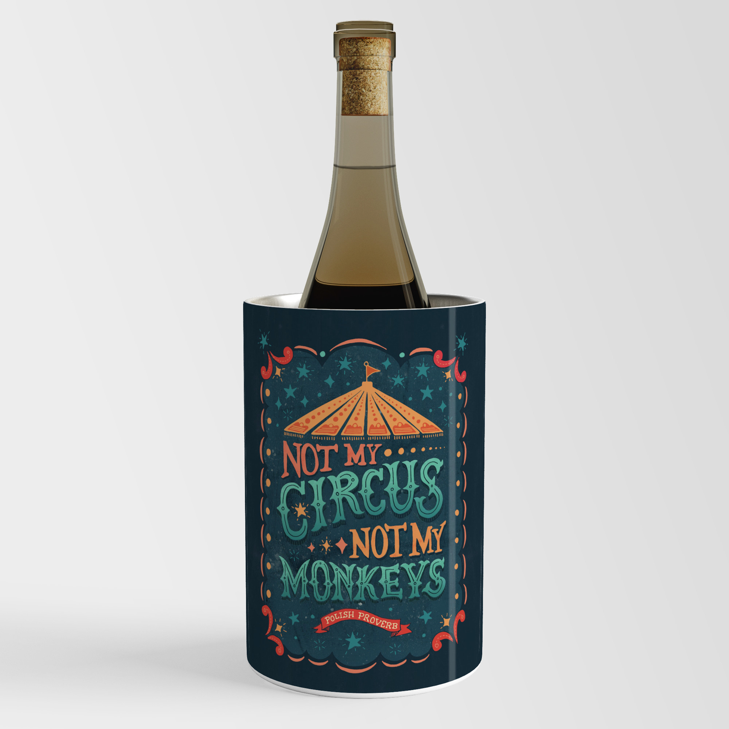 Circus label wine