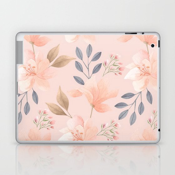 Simple Coral Flower Popular Collection Laptop & iPad Skin
