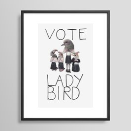 Vote Lady Bird (Print, Movie) Framed Art Print