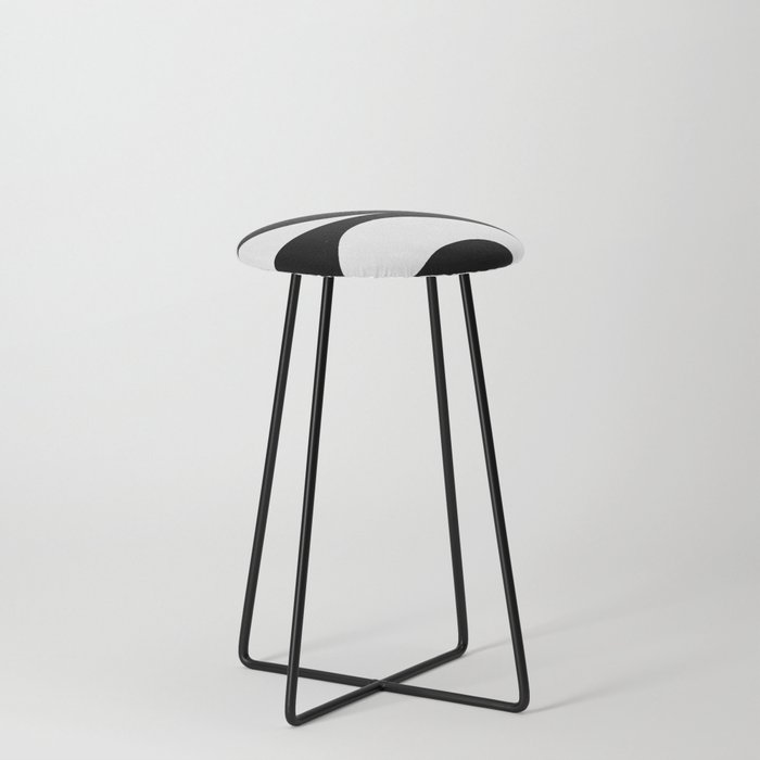 Black and white Counter Stool