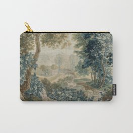 Antique 18th Century Flemish Verdure Tapestry Carry-All Pouch | Marieantoinette, Farmhouse, Baroque, European, Antique, Ancient, Rococo, Retro, Pretty, Louisxv 