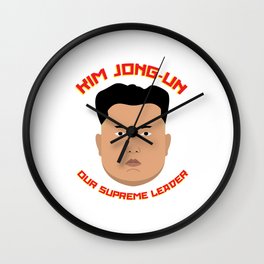 Kim Jong-Un Wall Clock | Pop Art, Funny, Political, People 