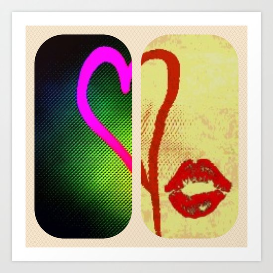 All we need is hearts and hugs. Art Print