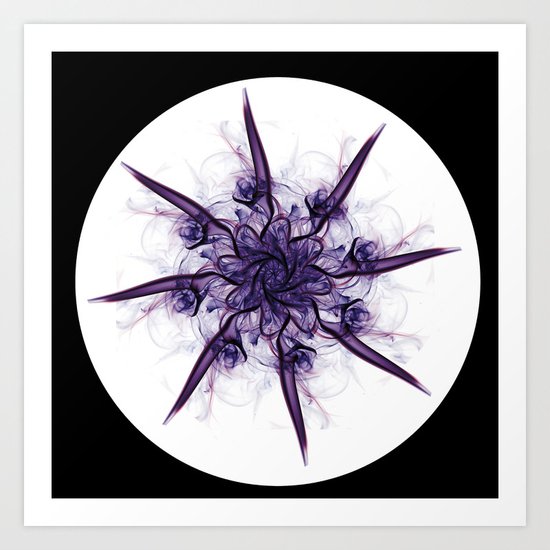 Smoke Flower 4 Art Print
