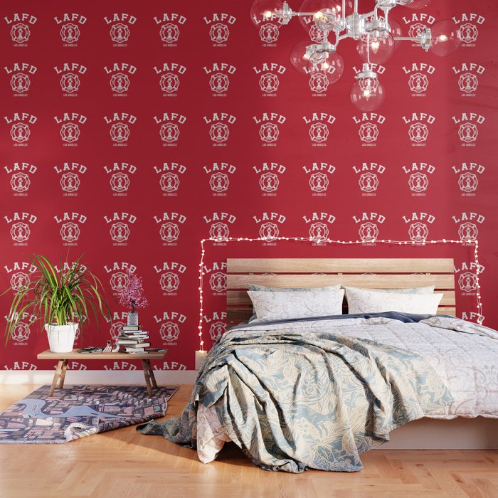 La Firefighters Wallpaper By Socoart Society6