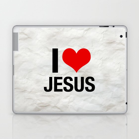 I love Jesus - Bible Lock Screens Laptop & iPad Skin