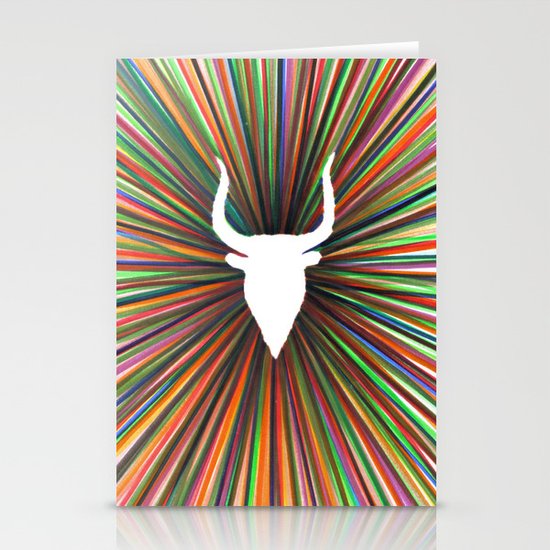 bull radiant color Stationery Cards