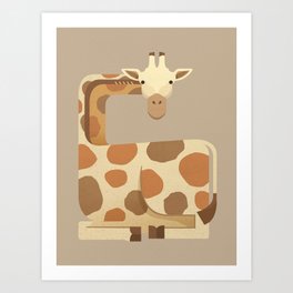 Whimsy Giraffe Art Print