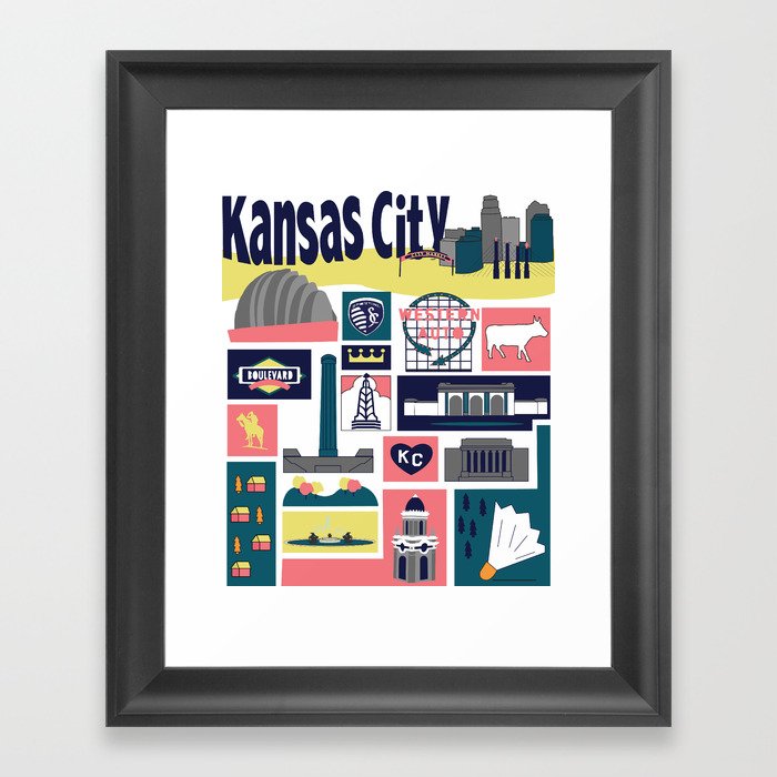 Kansas City Framed Art Print
