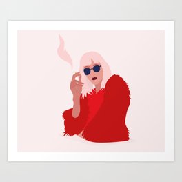 smoking with style Art Print
