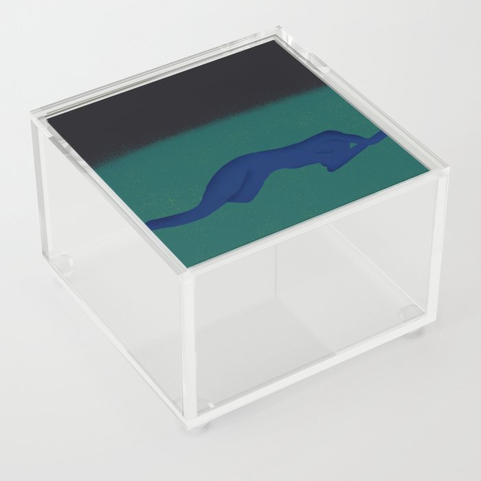 Solitude in blue Acrylic Box