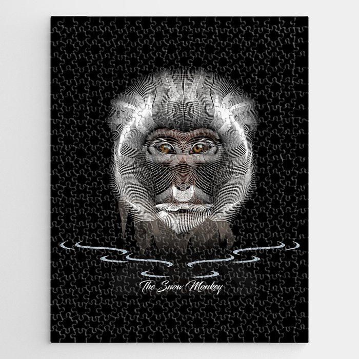 Snow Monkey Jigsaw Puzzle