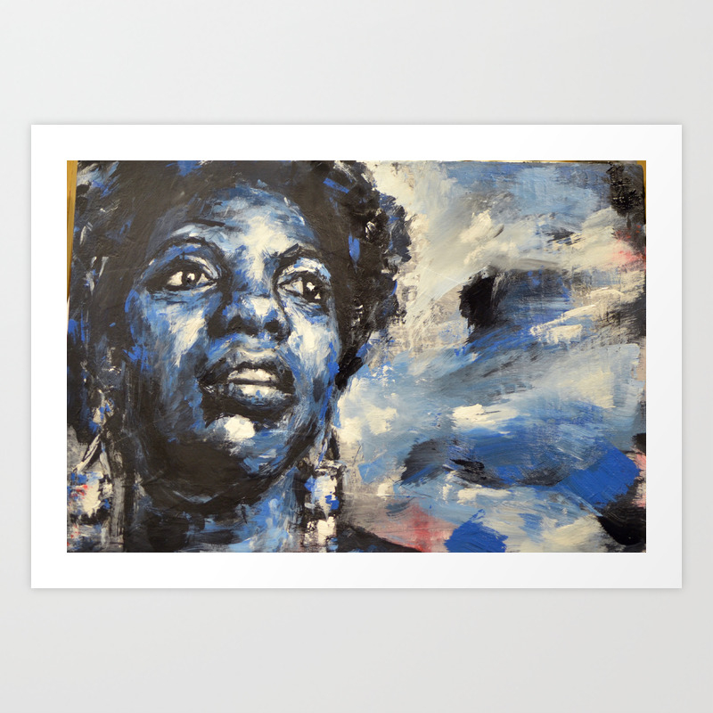Nina Simone Art Print By Greenshirtguy Society6