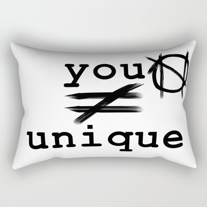 you do not equal unique Rectangular Pillow