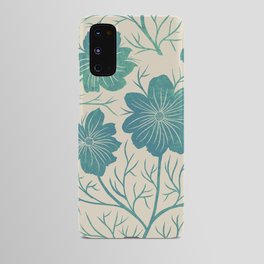 Cosmos teal blue Android Case