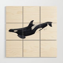 Orca killer whale Wood Wall Art