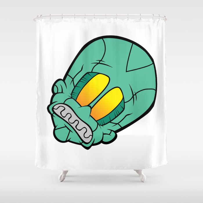 DSOL FACE Shower Curtain
