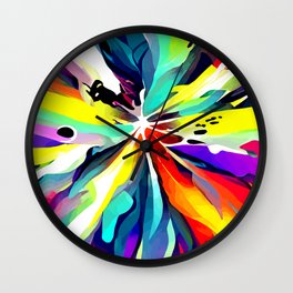 abstract colorful art 8. Wall Clock