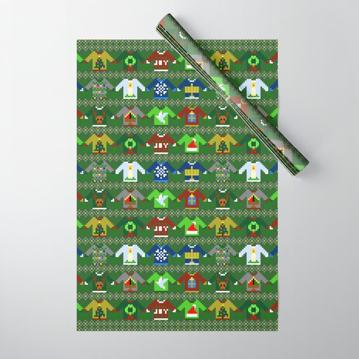 Ugly christmas sweater wrapping paper new arrivals