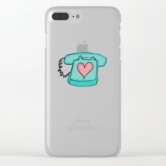 Long Distance Love Clear iPhone Case