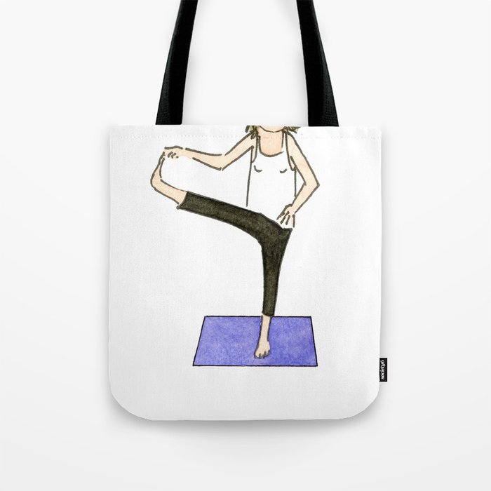 Yoga Folks. Balancing Pose.   Tote Bag