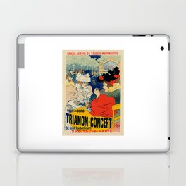 Trianon Concert Montmatre Vintage Advertising Illustration Laptop Skin