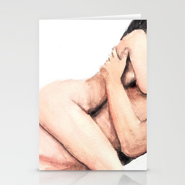 lovers painting Stationery Cards