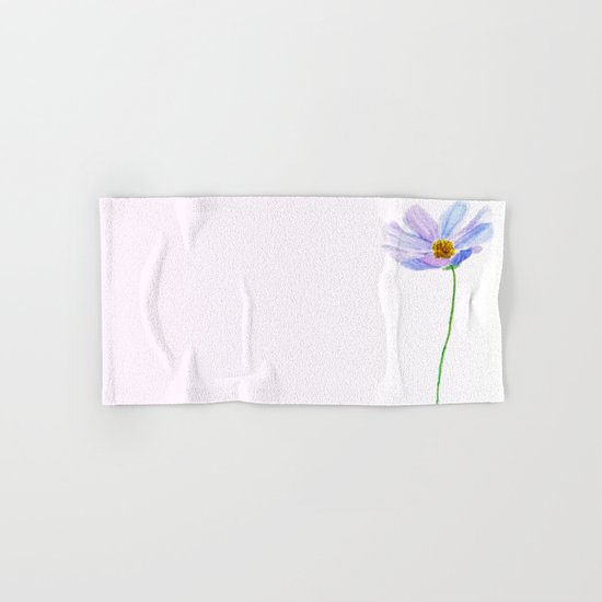 one purple cosmos Hand & Bath Towel