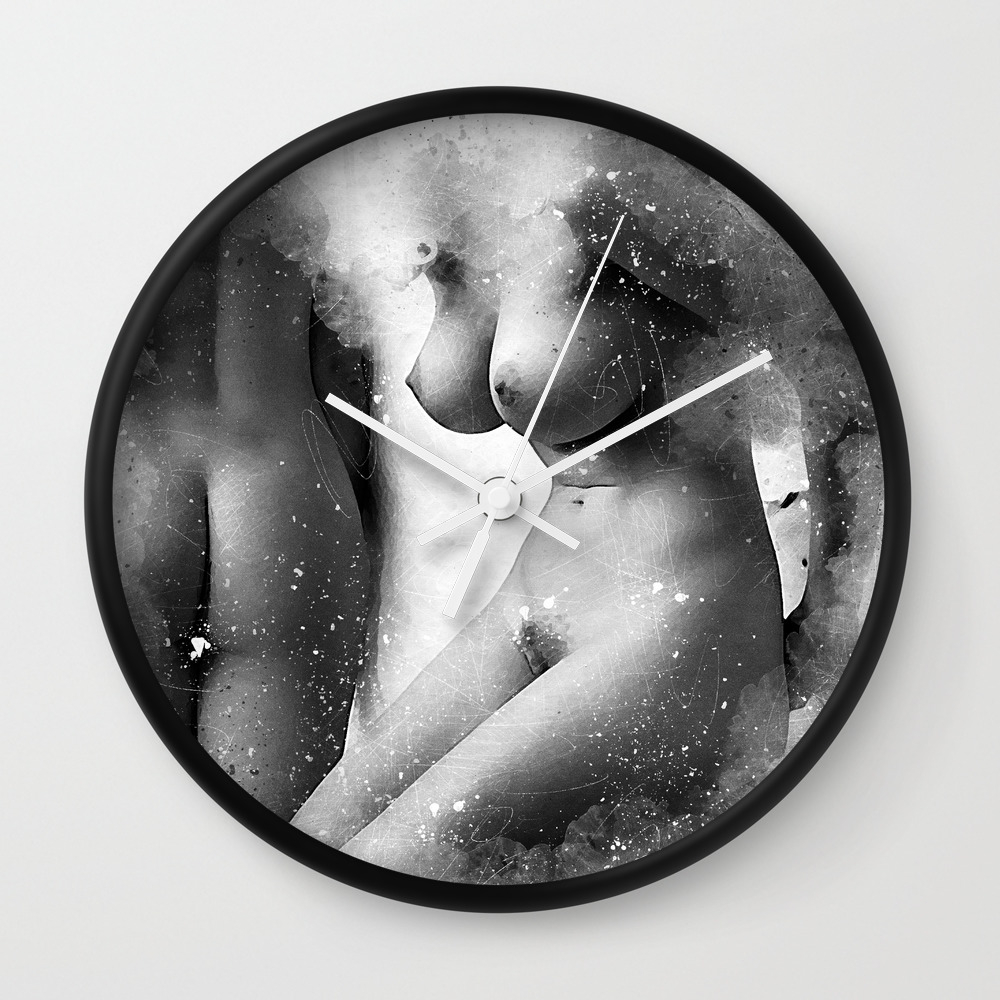 Two Naked Women Wall Clock By Annsp Society6