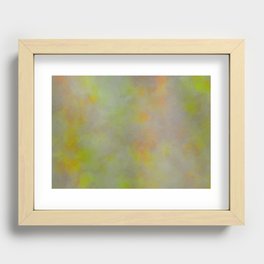 Orange green grey  Recessed Framed Print