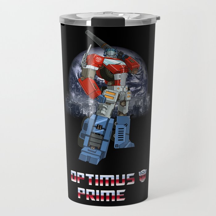 Optimus Prime Travel Mug