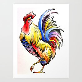 Rooster Art Print