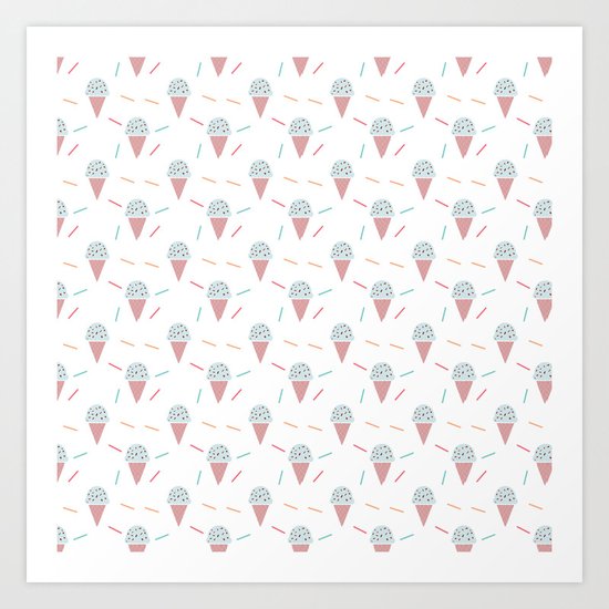 Ice Cream sprinkles Art Print