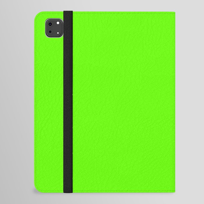 Lime Green Two Monochrome Tone Color Block iPad Folio Case
