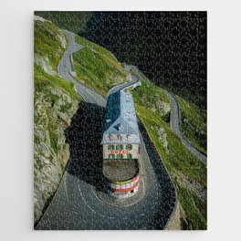 Belvedere Switzerland Mountain Pass Road – Outdoor Photography Jigsaw Puzzle