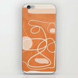 Abstract Face Line Art 14 iPhone Skin